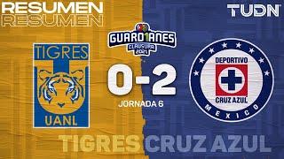 Resumen y goles | Tigres 0-2 Cruz Azul | Torneo Guard1anes 2021 Liga Mx - J6 | TUDN