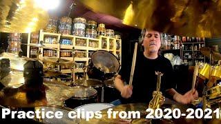 Todd Sucherman—  Practicing short clips from the 2020/2021 home time Part 5