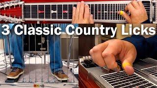 3 Classic Country Licks | Pedal Steel Guitar Lesson