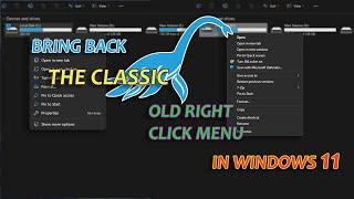 How to bring back the classic old right click menu in Windows 11 || Alltricks