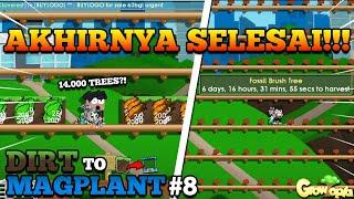 SELESAI! Mass 14.225 Fossil Brush Trees Dirt to Magplant #8 | Growtopia Indonesia