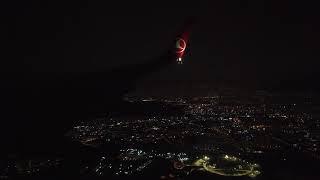 Turkish Airlines 737-800 Firm Night Landing in Istanbul