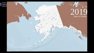 American Alaska map : history of settlement