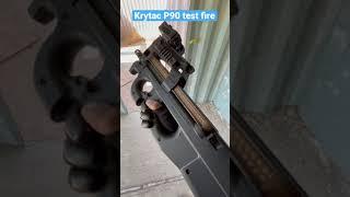 Test Firing the new KRYTAC P90.