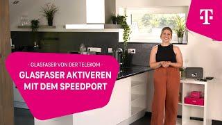 Telekom Glasfaser einrichten: So geht die Glasfaser-Installation mit dem Speedport