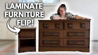 Reviving Thrifted Laminate Furniture | EXTREME Dresser Transformation