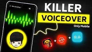 How to Record Audio for YouTube Videos in MOBILE 2024  | How to Record Professional Voice in Mobile!