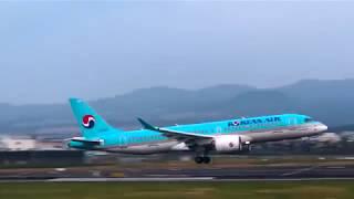 제주국제공항 RWY 25, 이착륙 항공기 Daparture and Arrival at Rwy 25 Jeju International Airport