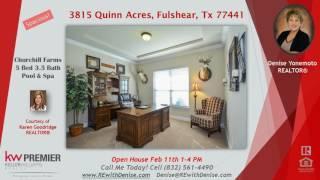 4 bedroom house Fulshear TX 77441, Katy ISD with pool and spa Open House Feb 11th 1-4 pm