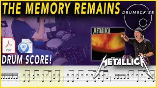 The Memory Remains - Metallica | DRUM SCORE Sheet Music Play-Along | DRUMSCRIBE