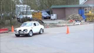 Ford Escort RS 1600 MK1 Rally Drifting & Grabbing A Pylon at Time Attack