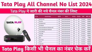 Tata Play Channel List 2024 | All Tata Sky Channel List |  Tata Play Channel Number List with Price