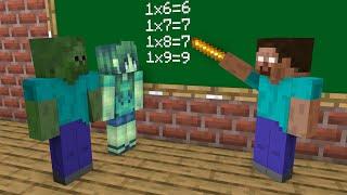 Zombie Girl and Zombie Boy Life (Minecraft Animation)