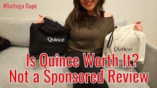 Luxury for Less | Fall Luxury Alternative Haul | Quince Bags and Clothing Try On Haul | Bottega Dupe