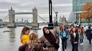 Tower Bridge to Borough Market | London walking Tour | London Street Food | Central London [4k HDR]