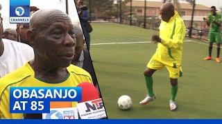 Obasanjo At 85: Former President Participates In Novelty Match