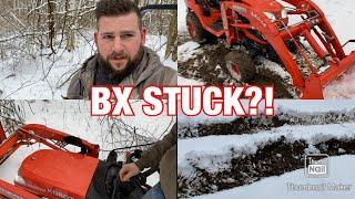 Kubota bx stuck?! Carlisle WT300 Performance Test