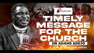 IF YOU'VE LOST HUNGER FOR GOD, THEN YOU NEED TO WATCH THIS SHORT POWERFUL MESSAGE BY DR ADAMS ADEJO