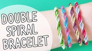 How to Make Spiral Friendship Bracelet Tutorial | Macrame Tutorial