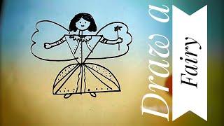 Draw a fairy || Only drawing for kids || linkon art space