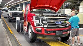 Inside Ford Factory Building Massive Super Duty Trucks from Scratch