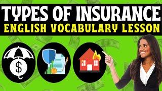 Insurance in English | Types of Insurance | English Wordlist | Explained | English Speaking Practice