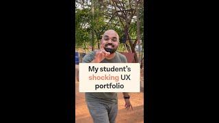 My Student's shocking UX portfolio #shorts