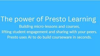 Literatu Presto for Teachers -   Overview