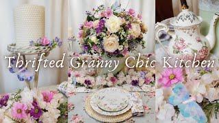 Spring Granny Chic Kitchen | Vintage Thrifted Decor & Cottagecore Styling