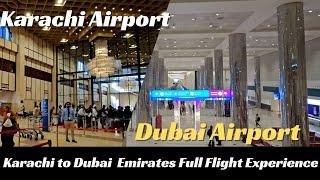 [4K] Karachi to Dubai | Emirates Flight EK 601 | Full Experience