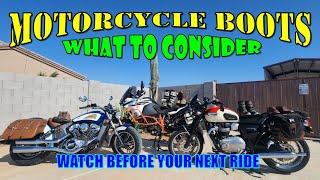 Motorcycle Boots Shoes Footwear- How to Buy - What Should I Buy - #arizona #dualsport #advmotorcycle