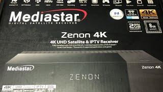 Mediastar ZENON 4K UHD Satellite 4K Android 7.0 Unboxing