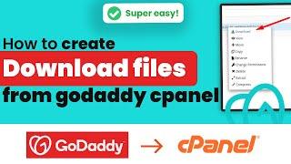 How to download files from GoDaddy cPanel 2024 | Initial Solution