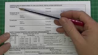 Electrical Certificates Part 2 - Installation Certificate