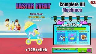 Complete All Machines in Easter Event | Easter Egg Car - Bunny Per & Race Clicker Roblox #93