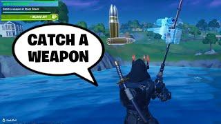 Fortnite Challenge: Catch A Weapon at Stack Shack (for 35K XP)