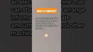 #what is computer #shorts #viral #basic #digitech #basiccomputerclass