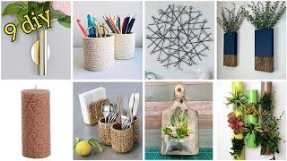 9 دقائق افكارزيني ونظمي بيتك بمنظمات تصنعيها بنفسك وباقل تكلفة #diy#craft #home #handmade #ideas