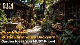 RUSTIC Farmhouse Backyard Garden Design Ideas You Must Know!