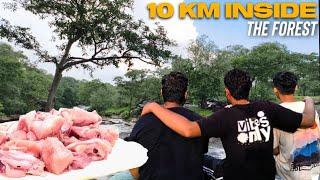 Chicken curry in Forest || 10 km जंगल के अंदर || #chikenparty