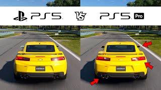 PS5 vs PS5 Pro - Gran Turismo 7 Sunny Weather, Ray Tracing, PSSR Side by Side Comparison