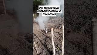 Proses pembakaran kayu arang #cara #pembuatan #arang #pejuang nafkah