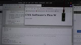 Raspberry Pi Pico W: MicroPython Web server demo