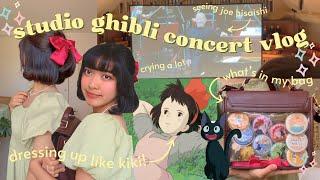 studio ghibli concert vlog ‍⬛ grwm, ghibli outfits, what's in my bag, joe hisaishi fancams