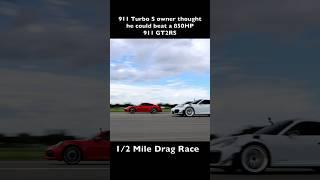 Porsche 911 Turbo S owner thought he could beat a GT2RS