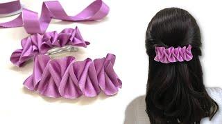 DIY Ribbon Crafts - How to Make Ribbon Hair Clips – Easy Hair Clip Tutorial