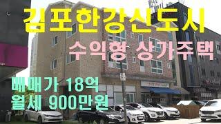 김포 상가주택 매매 : 수익형(월세900만원)상가주택