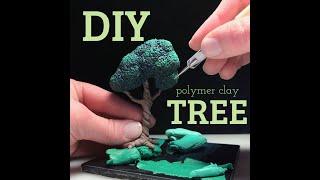 DIY Polymer Clay Twisty Tree