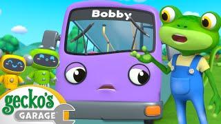 Bobby's Bus Route Boo Boo | Gecko's Garage | Trucks For Children | Cartoons For Kids