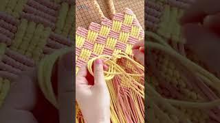 Rope Weaving Bag，Rope Weaving Bag Tutorial！#編み物 #뜨개질 #tricô #かぎ針編み #후크로 뜨개질하기 #kancalarla örme